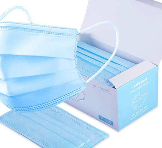 3Ply Earloop Antibacterial Face Mouth Mask China Suppliers CE FDA Disposable Antivirus Face Mask 