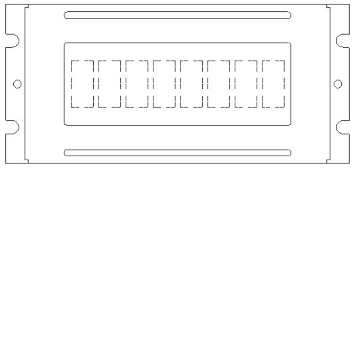 Monochrome LCM Character Type  PLC0801CW