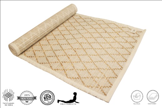 VAIRA - Sambu Yoga Mat with Diamond Pattern & Back Rubberized