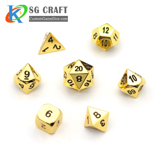 wholesale cheap metal dice set