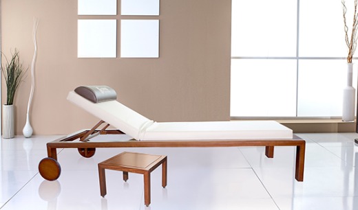 DM-140 LUXURY WOODEN SPA RELAXING BED