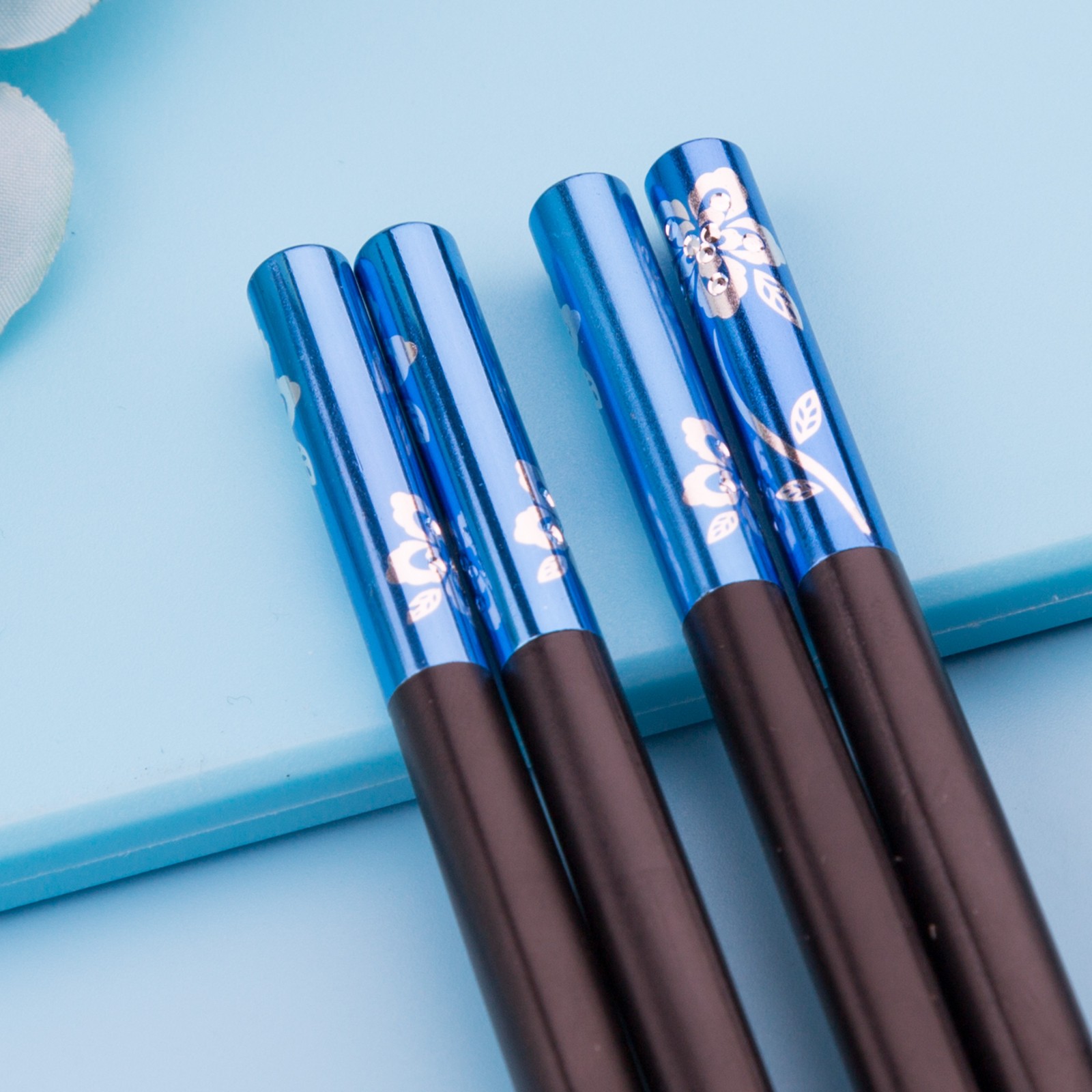 KMD/ Full of flowers language alloy chopsticks flower language chopsticks