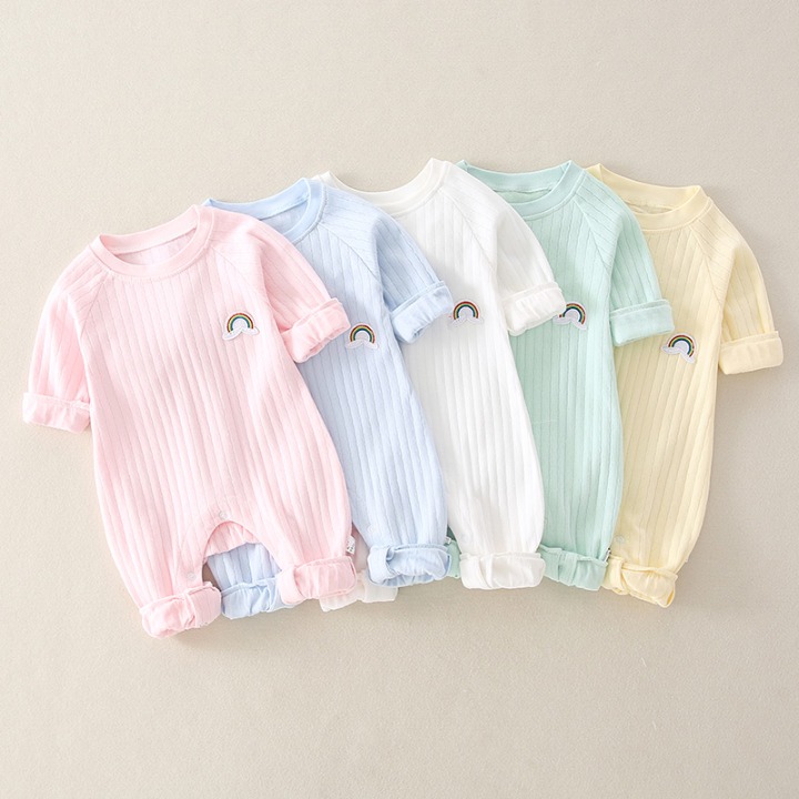 Ziluotong newborn bodysuit pure cotton thin spring and Autumn