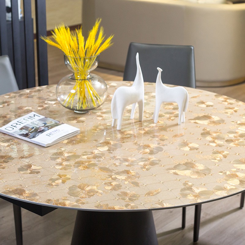 GLXY tasteless, elegant and fresh, waterproof, ironing and washing free tablecloth, table mat, tea table, PVC material 1M * 1M custom-made, wholesale