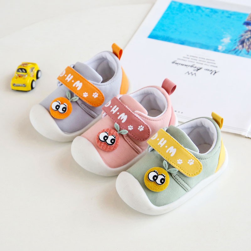 Quequn Baby Toddler Shoes Spring Fall 0-3 Soft Soled Infant Velcro Shoes Boy Baby Shoes Kids Sneakers