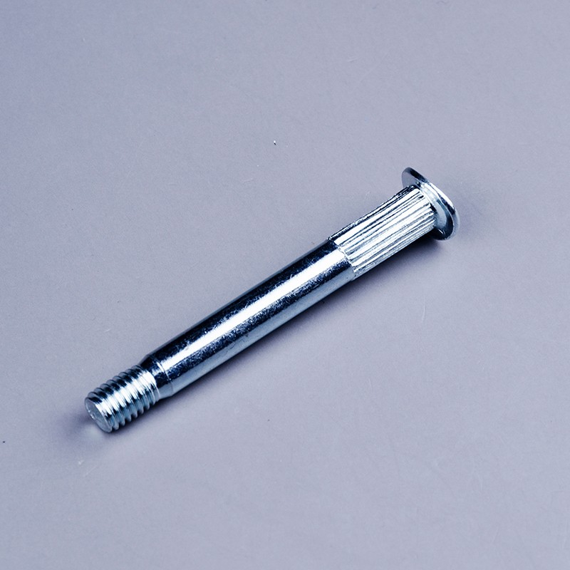 Curved head bolt for walker