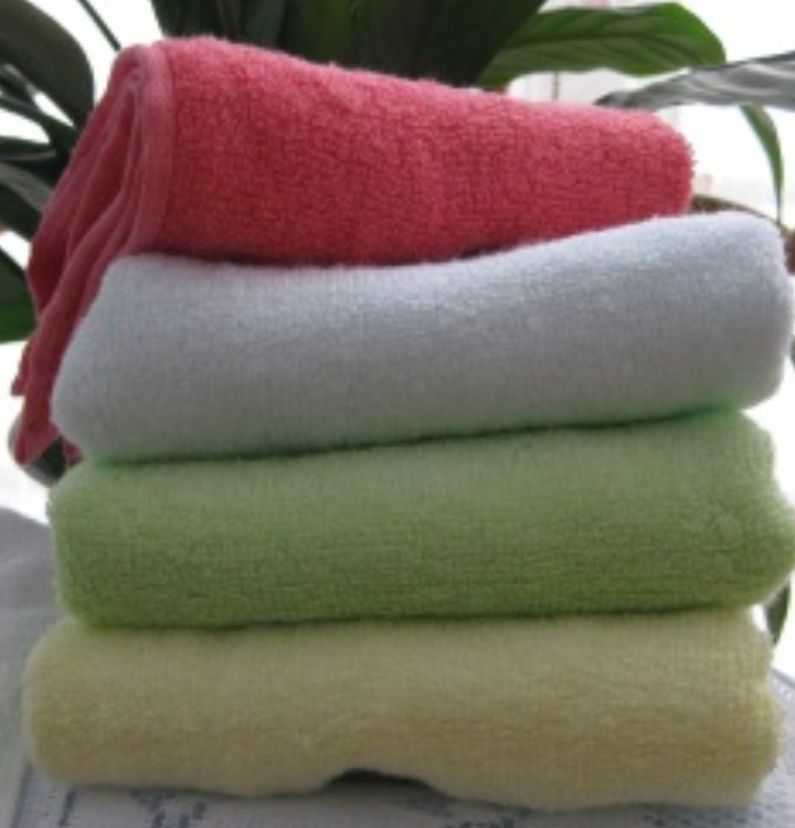 Bamboo cotton square towel