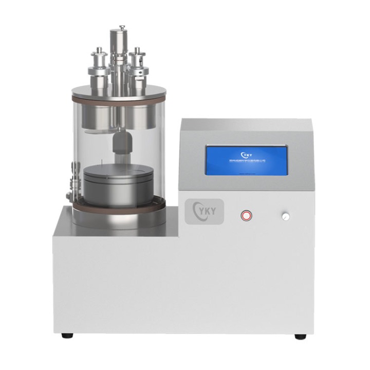 Three sputter heads plasma sputtering coater with rotary heating sample stage