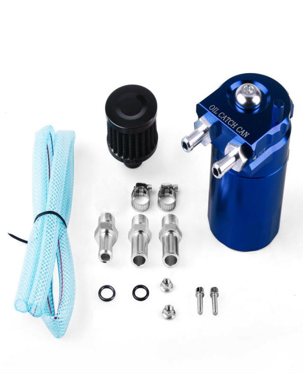 Baffle type engine oil catcher gas tank with black filter tank