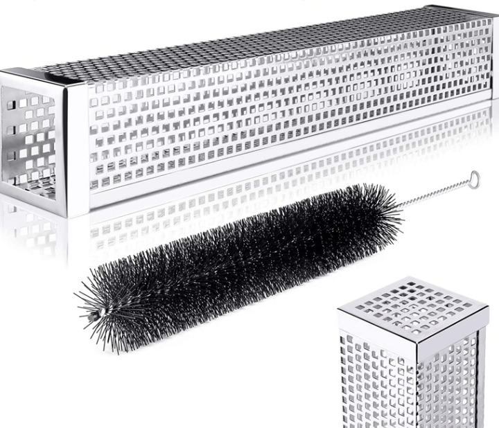 Ultra fine hot or cold smoking generator stainless steel pellet tube smoker set