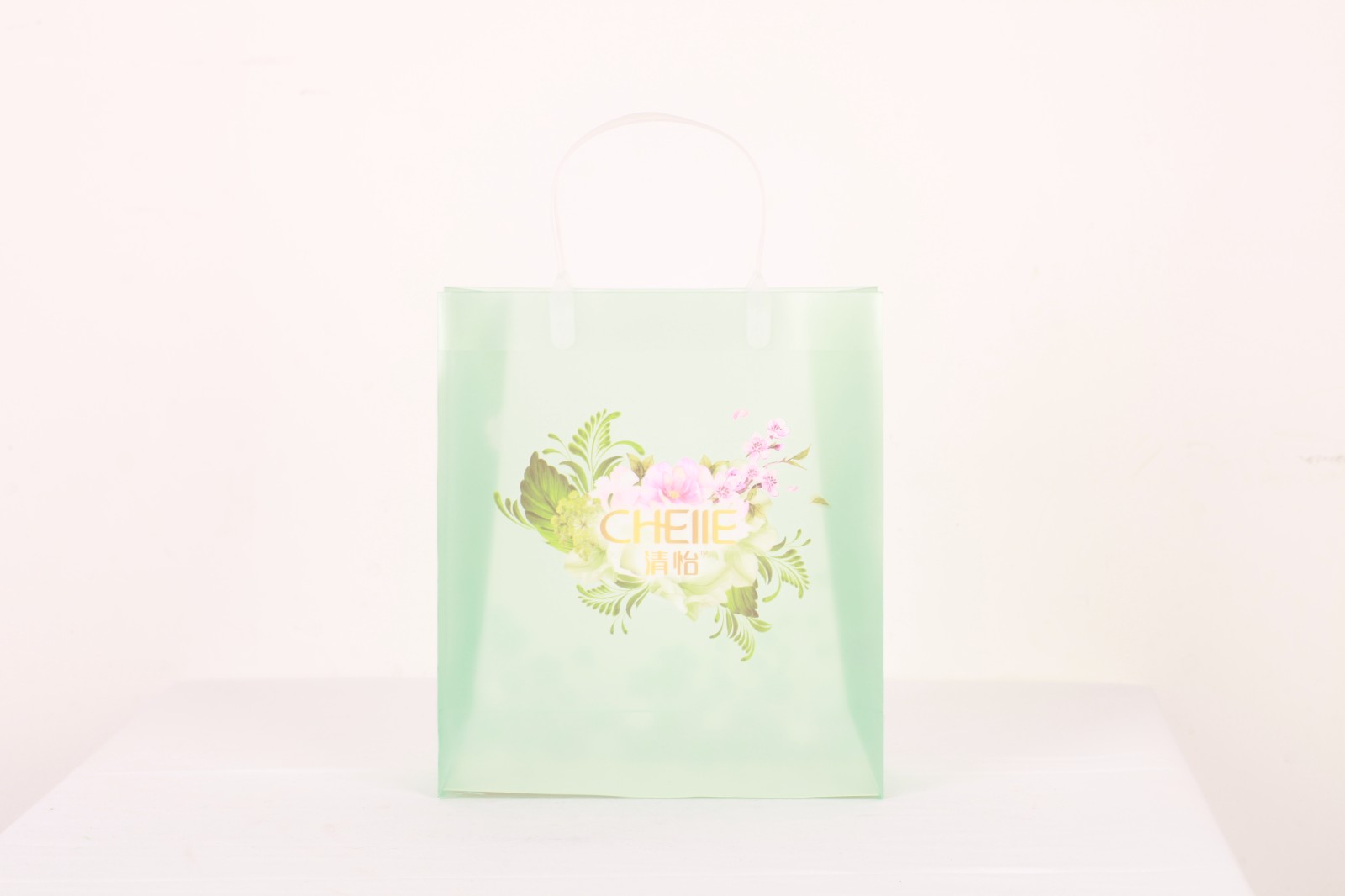 Custom made PVC transparent tote bag