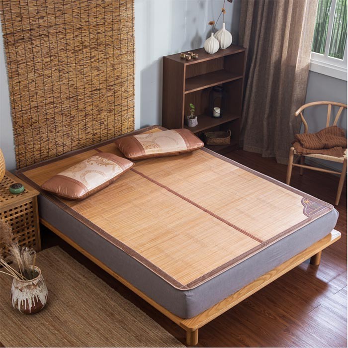 Port Fuhua bamboo mat straw mat carbonized dual-use folding ecological mat