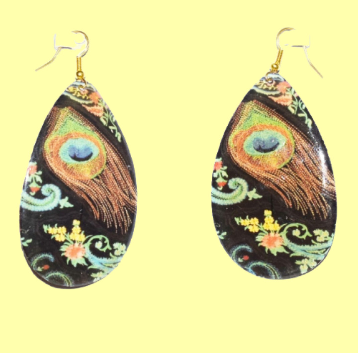  Multi Colored painted Earrings
