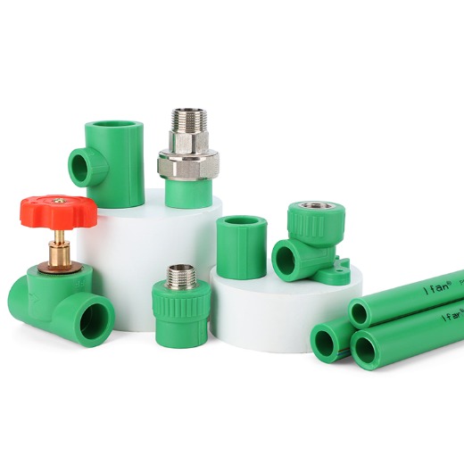 IFAN ASTM F2389 Factory Wholesale PPR Fitting 20-125mm Green PN25 PPR Plumbing Fitting