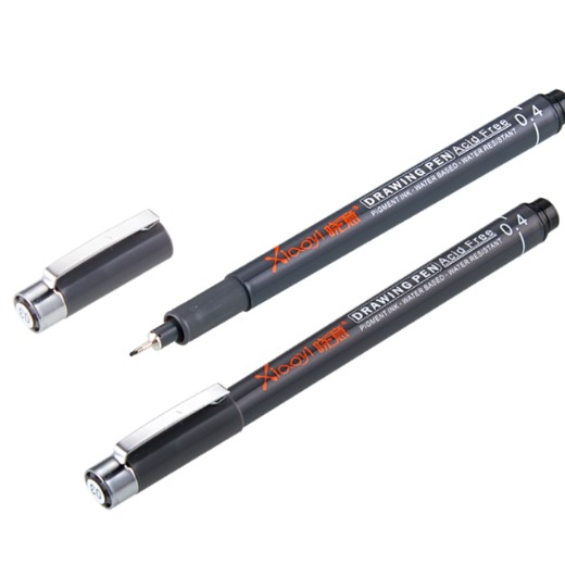 Fine tip pens 12 pcs different tip size