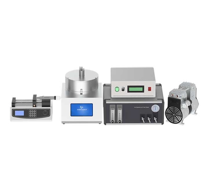 Fully automatic ultrasonic assisted atmosphere heating spin coater