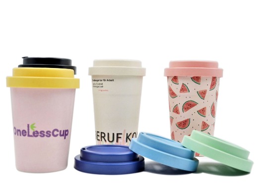 ECO  bamboo fibre coffee cup travel mug - to go 