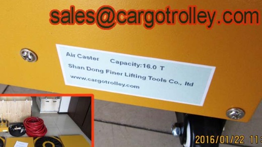 Air casters will no damage to the floor in our life