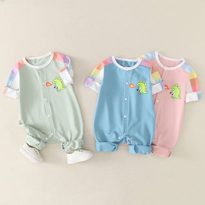 Ziluotong baby clothes 3-6-september spring and autumn boys' one piece clothes 5 cute and cute spring clothes long sleeve Rompers