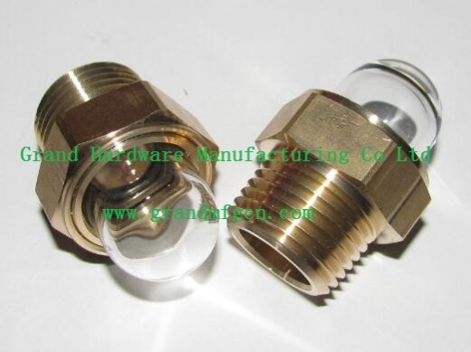 Domed shape oil level sight glass NPT1/2 inch