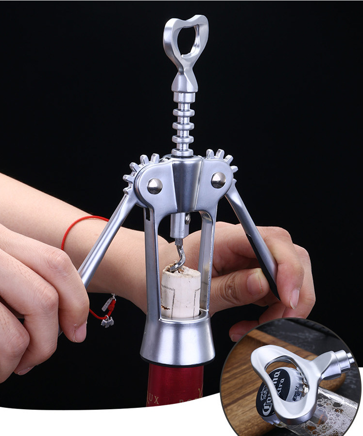 Red wine manufacturer direct zinc alloy wing red wine bottle opener wine bottle opener diamond luxury wine set