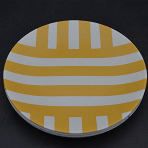 Coloful BPA free Reusable Eco Bamboo plate