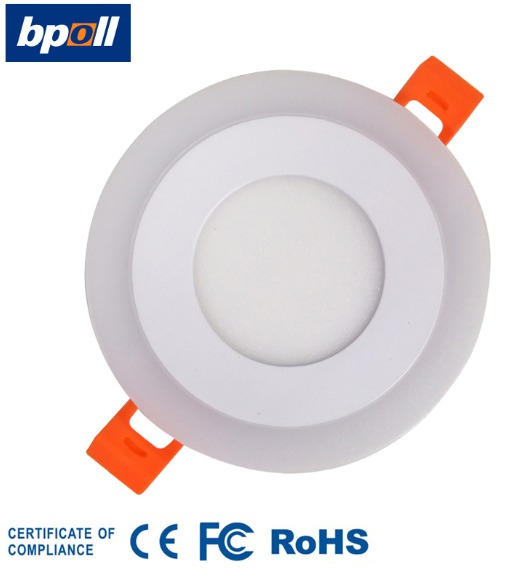 2020 Hot sales 3+3w/6+3w/12+4w/18+6w led promotion 3 step dimmable recessed round led panel light