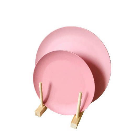 Coloful cartoon Reusable Eco Bamboo salad plate