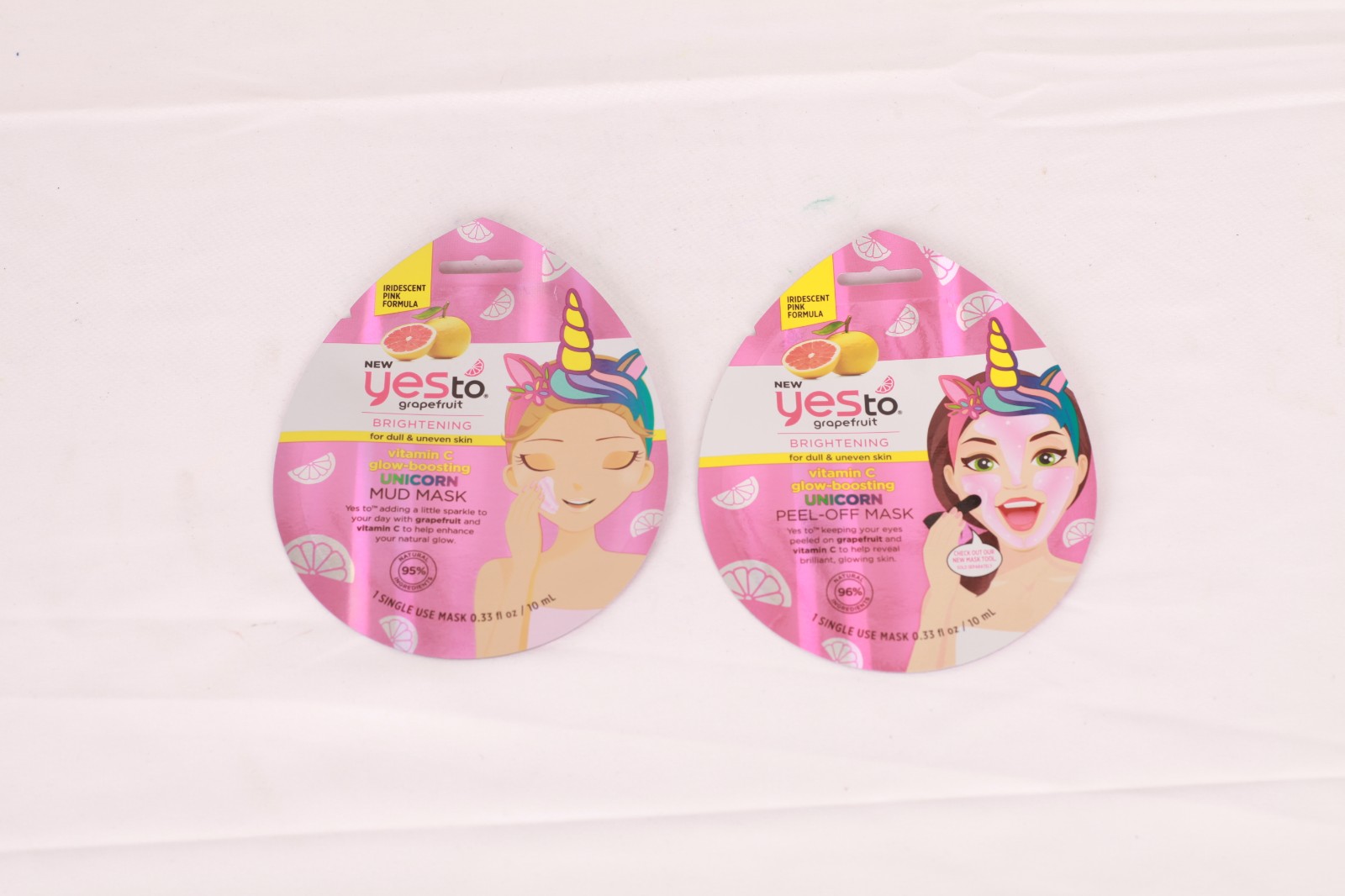 Custom-made facial mask bag inside aluminized