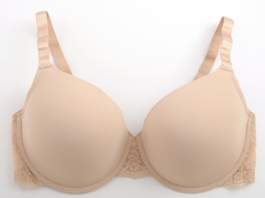 Punched Cup Women's Bra Soft Fabric Lingerie Plus Bra Size