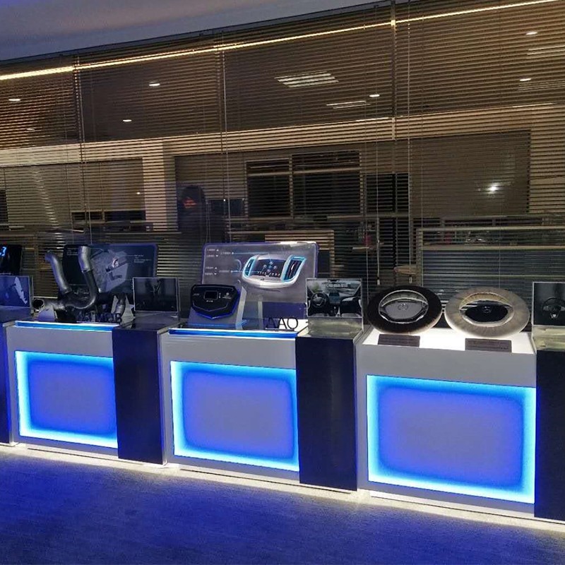 LiMing showroom products display cosmetics showroom