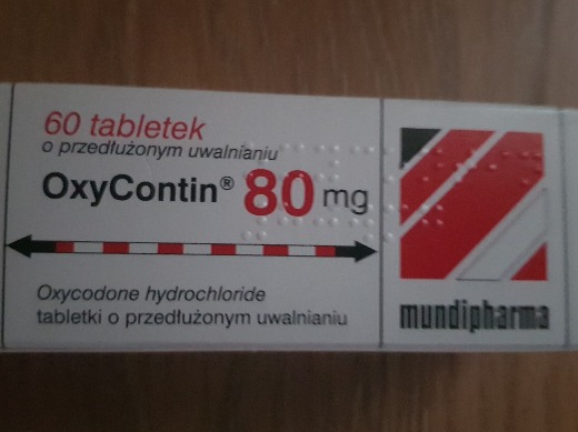 Diazepam 10 mg, Oxycontin 80 mg, Ritalin La 20 mg