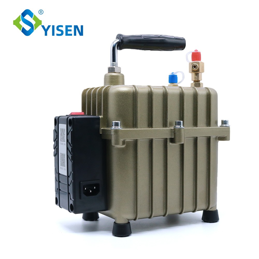 Yisen air conditioner leak finder is a portable air pump that can be vacuumed and pressed