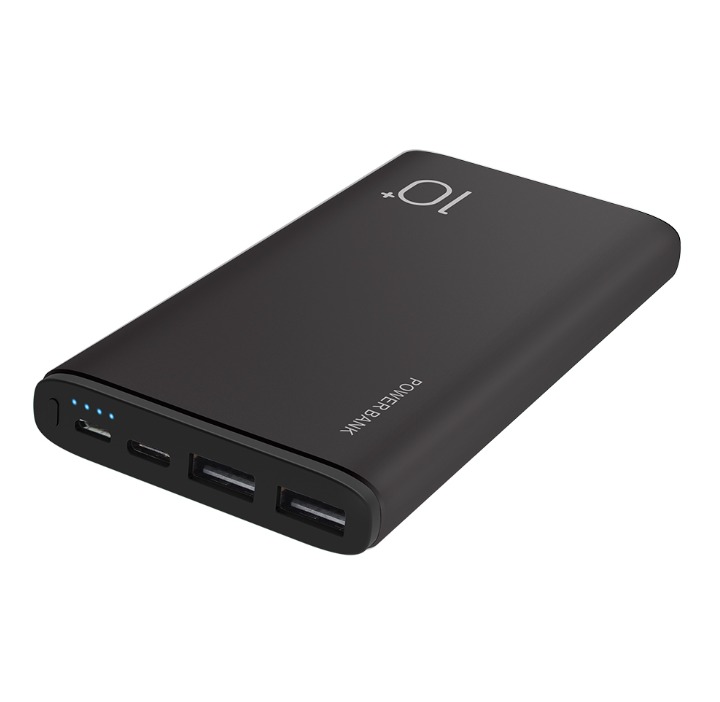 10000mAh slim Power Bank Indicators with ABS+PC Fireproof Material and Metal case for Mobile Charger Powerbank 