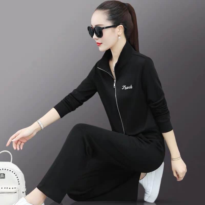 2020 new Western style women's sports trend two-piece set