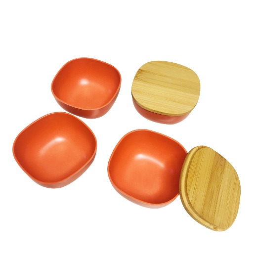 China supplier bamboo tableware OEM Bamboo reusable eco friendly snack bowl