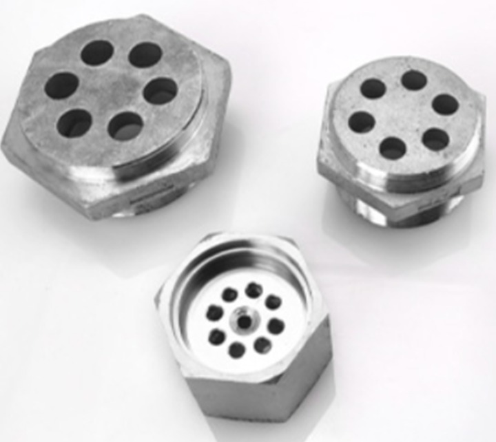 Electric thermocouple wire buckle stainless steel hexagonal flange electric heating pipe fittings special electric heating pipe joint