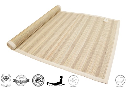 SANAL - Sambu & Jute Yoga Mat with Back Rubberized