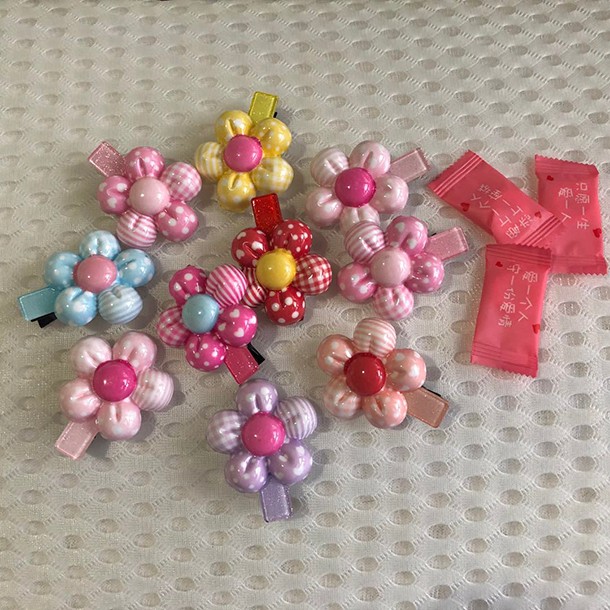 Fashionable stereo press clip series girl half stereo side clip