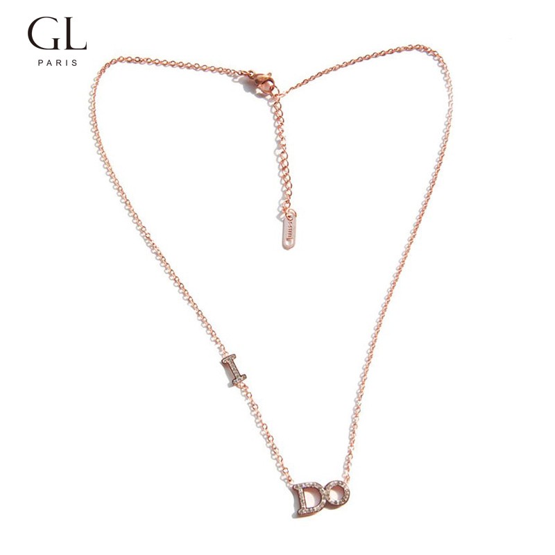 Fashion I DO heart Zircon clavicular chain