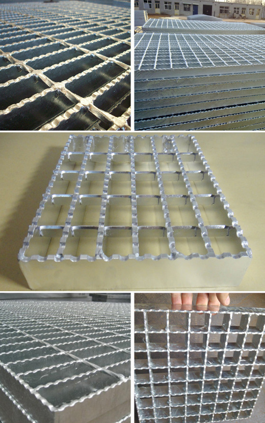 Hot dipped galvanized steel grating/flat bar grating/serrated bar grating