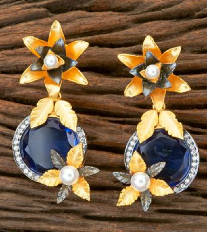 Classic Dangler Earrings with Gold Plating