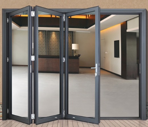 glass aluminum folding door price for restaurant bathroom exterior frameless glass outdoor accordion door