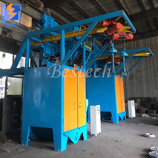 spinner hanger hook shot blasting machine