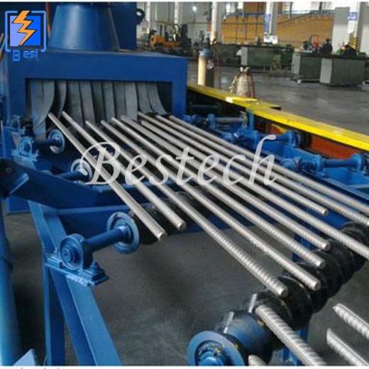 Steel Rebar Roller Conveyor Shot Blasting Machine