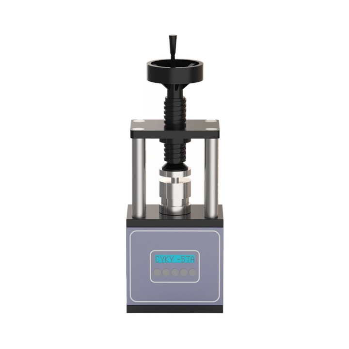 Small oil-free 5T electric press for oxygen-sensitive materials in glove box