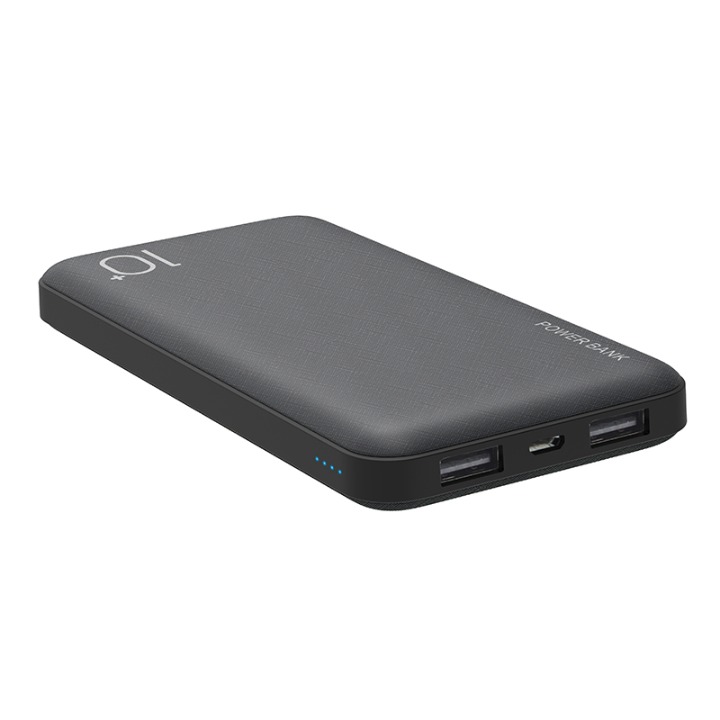 Power Bank 10000mAh Ultra Slim Powerbank Dual USB 5V-2.1A Powerbanks Mobile Power Supply
