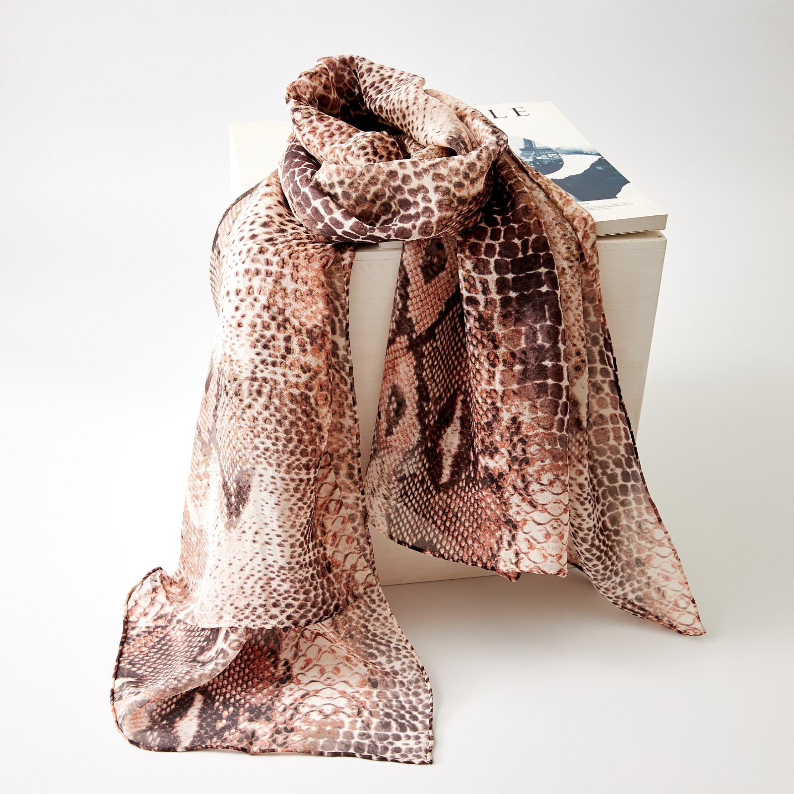 Silk scarf long scarf