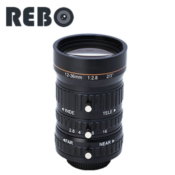 12-36mm 1" 8MP Machine Vision FA <1% Low Distortion F1.4 Industrial Recognition ITS 4K AI Sort Camera C Megapixel Lenses