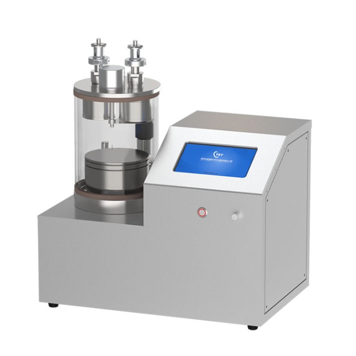 Dual heads plasma sputtering coater with rotary heating sample stage